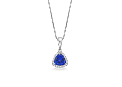 White Gold Plated | CZ Studded Pendants